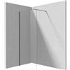 - Parete doccia a scomparsa Idrostile 700x1950 mm titanio