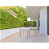 Grandsoleil Tavolo da giardino Rodi in polipropilene grigio perla 80x80 cm