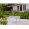 Tavolo da giardino in polipropilene St.moritz grigio perla 140x80