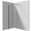 - Parete doccia a scomparsa Idrostile 800x1950 mm nero