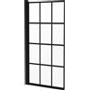 Parete vasca da bagno Idrostile 80x140 cm nero