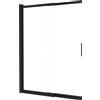 Parete vasca da bagno Idrostile 100x140 cm nero