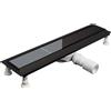 Canaletta scarico universale Idrostile alluminio 70 cm nero