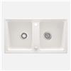 Lavello 2 vasche Idrostile Martí 435x180 mm alabastro