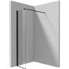 Parete doccia walk-in Idrostile 400x2000 mm nero