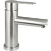 Miscelatore lavabo Alacranes acciaio spazzolato L19xP17xH8,5cm