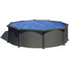 Piscina fuori terra tonda in acciaio antracite Gre Ø 460 H 132 cm