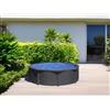 Piscina fuori terra tonda in acciaio antracite Gre Ø 460 H 120 cm