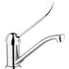 Miscelatore lavabo Nueva Paz alto con bocca girevole con leva clinica cromo