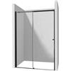 Porta doccia scorrevole Idrostile 170x200 cm Nero