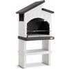 Barbecue a carbonella Palazzetti Vieste griglia 68x40 cm in cemento
