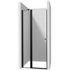 Porta doccia girevole Idrostile 90x200 cm Nero