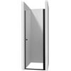 Porta doccia battente Idrostile 50x200 cm Nero