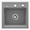 Lavello 1 vasca Idrostile Martí 440x184 mm grigio metallizzato