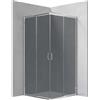 Cabina doccia quadrata Caimito Idrostile Kerria 900x1850 mm cromo