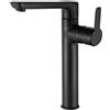 Deante Miscelatore lavabo Rodas alto nero H80 L270 P220 mm