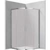 Cabina doccia semicircolare Caimito Idrostile h170 cm 800x1700 mm cromo