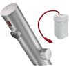 Miscelatore lavabo Catalina controllo temp.4xAA acciaio spazzolato
