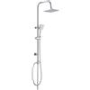 Colonna doccia 1 funzione miscelatore Idrostile regolabile 200x200 mm cromo