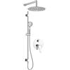 Set doccia incasso con asta e soffione Idrostile cromo