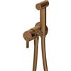Miscelatore bidet Limonar a scomparsa con doccetta bronzo