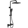 Colonna doccia miscelatore Idrostile supporto orientabile 190x280 mm nero