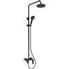 Colonna doccia con miscelatore Idrostile deviatore Ø250 mm nero opaco