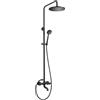 Colonna doccia vasca Idrostile collezione Madruga retro nero Ø250 mm
