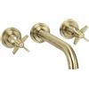 Miscelatore lavabo Madruga a incasso a parete in ottone H70 L270 P270 mm