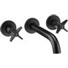 Miscelatore lavabo Madruga a incasso a parete nero H70 L270 P270 mm