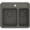 - Lavello 1 vasca e mezza Idrostile Varadero 520x229 mm antracite met.