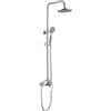 Colonna doccia 3 funzioni miscelatore Idrostile barre regolabili Ø200 mm cromo