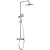 Colonna doccia miscelatore Idrostile classe flusso 12-15 l/min 200x200 mm cromo