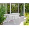 Tavolo da giardino impilabile Contract in acciaio bianco 80x80 cm