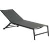 - Lettino prendisole con ruote in alluminio e textilene 195x70x34 cm