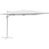 Ombrellone da giardino palo decentrato fusto antracite 3x3 m Bianco