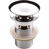 Spina per lavello o bidet con troppopieno Click Clack cromo