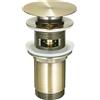Piletta per lavello o bidet Click-Clack in ottone