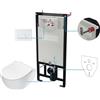 Set WC murale Artemides 6 in 1 bianco