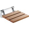 Deante Sedile - sgabello per doccia pieghevole cromo - marrone 30 x 10,7 cm