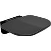 Sedile - sgabello per doccia pieghevole nero 34,9 x 12,9 cm