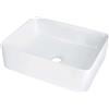 Lavabo da appoggio ceramica Segundo Frente Idrostile 300x120 mm Bianco