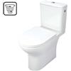 WC sospeso Genio compatto senza bordo 38,2x80,5 cm bianco