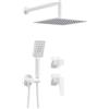 Set doccia a scomparsa 250x250 mm Placetas bianco