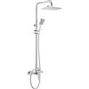 Colonna doccia miscelatore Idrostile altezza regolabile 286x189 mm cromo