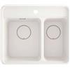 - Lavello 1 vasca e mezza Idrostile Varadero 520x229 mm alabastro