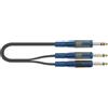 Quik Lok RKSA/100-1 Cavo adattatore jack stereo-2 jack mono