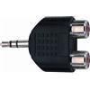 QUIK LOK AD/273 ADATTATORE AUDIO 2 RCA FEMMINA/JACK 3.5 MM STEREO