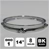 PEACE CERCHIO RULLANTE DHO-1-14B-BK BLACK 14'' BATTENTE 8 FORI