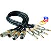 Rockgear RCL 30385 D7 F Cavo microfonico XLR(f) / Jack(m) TS 6,3mm 5m